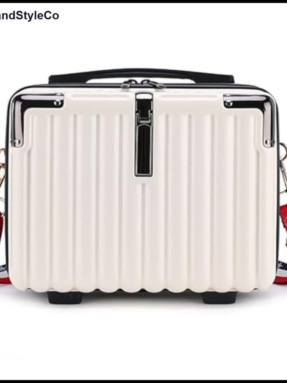 Hard Shell Mini Suitcase Makeup Case ABS Waterproof Travel Organizer with - Picture 1 of 5